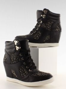 Sneakers z haczykami 8073 CZARNE