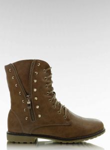 Workery z suwakiem 8810SL KHAKI