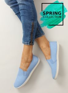 Trampki slip-on z taśmą 991-Y LT. BLUE