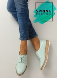 Mokasyny ze skórzanym środkiem 7153 Blue
