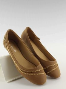 Baleriny z suwakiem MM-24 camel