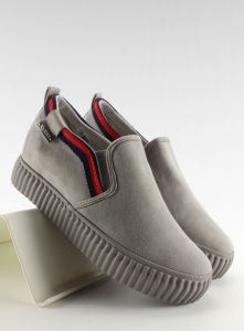 Creepersy slipon z paskami 2018-47 Grey