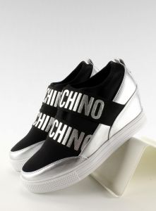 Sneakers na koturnie JK11P Silver