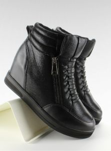 Sneakers z suwaczkiem R13 Czarny